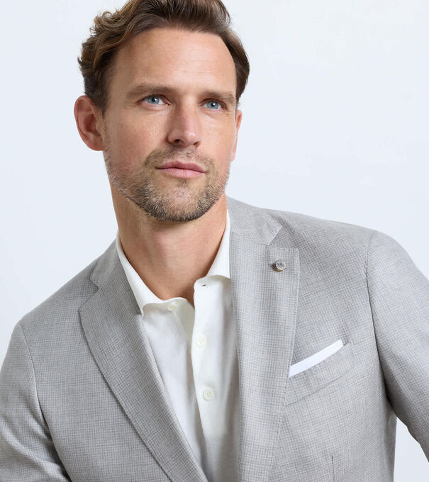 Solid Oxford Pocket Square - Alternate Image 1