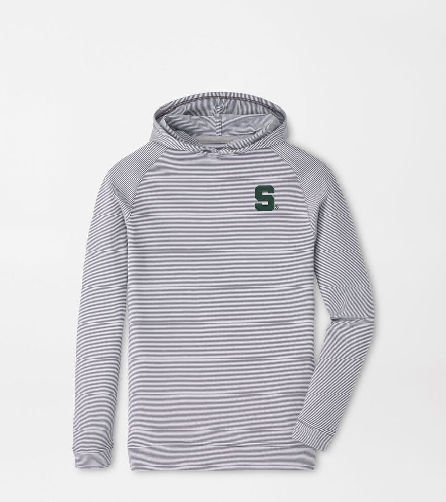 Michigan State Pine Youth Sugar Stripe Performance Hoodie image number 1