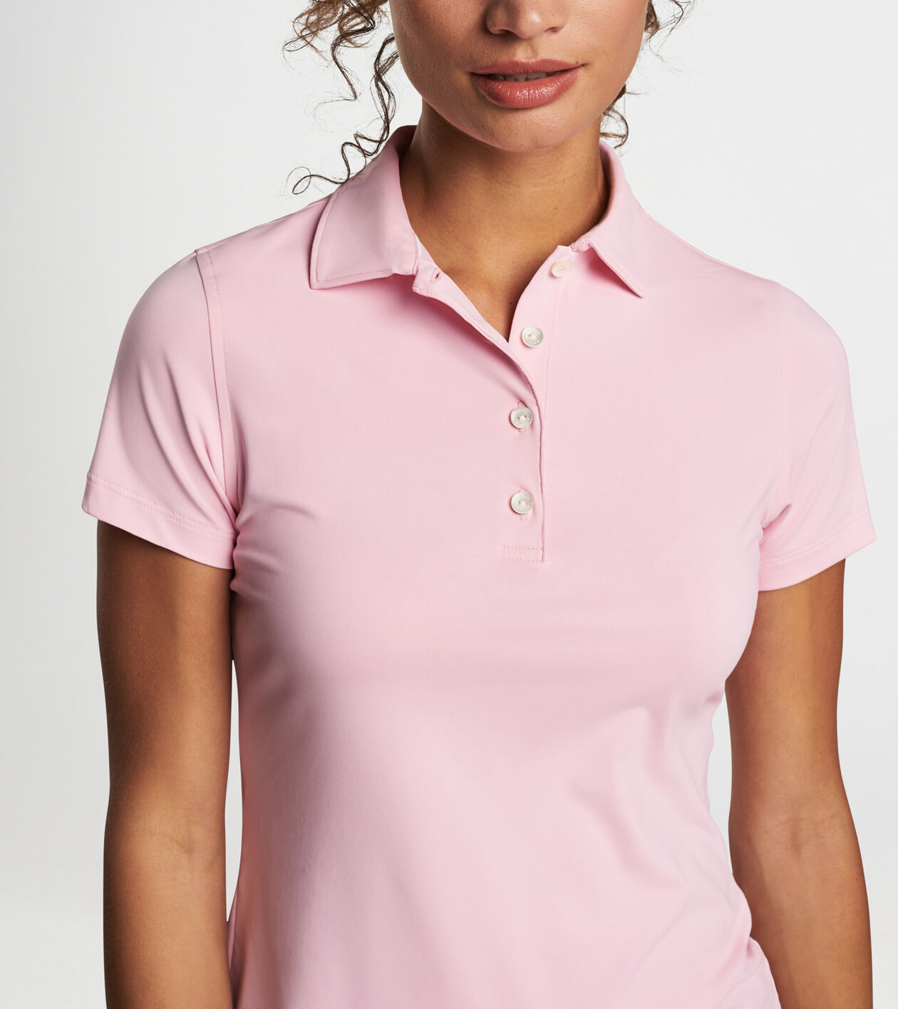 Women's button sales up polo shirts
