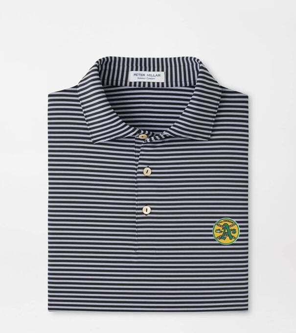 Cooperstown Athletics Tiebreaker Performance Jersey Stripe Polo