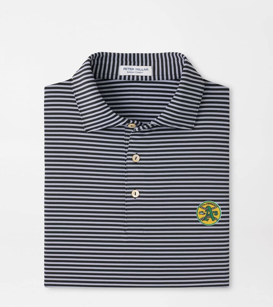 Cooperstown Athletics Tiebreaker Performance Jersey Stripe Polo