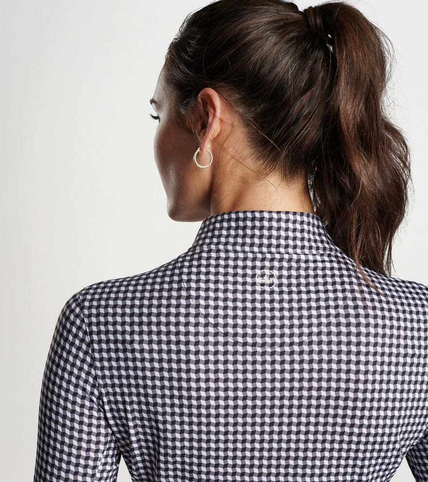 Gingham Print Lightweight Sun Shirt image number 5