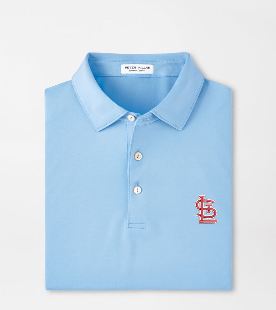 St. Louis Cardinals Solid Performance Jersey Polo image number 1