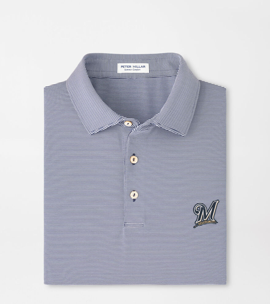 Cooperstown Milwaukee Brewers Jubilee Performance Jersey Polo image number 1