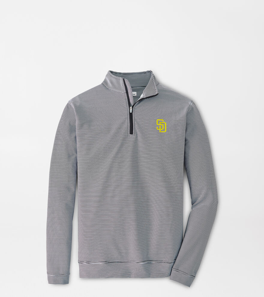 San Diego Padres Perth Sugar Stripe Performance Quarter-Zip image number 1