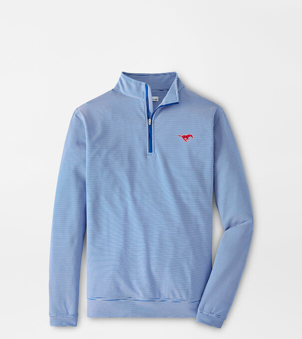 SMU Sugar Stripe Performance Quarter-Zip