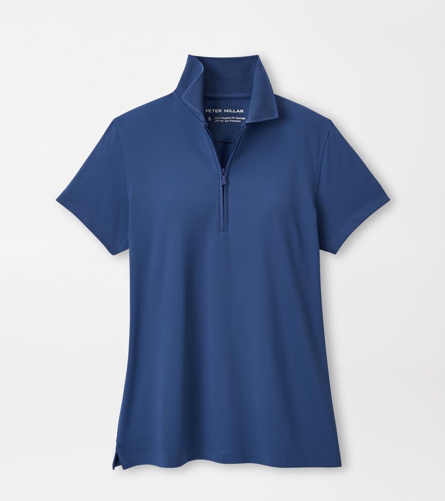 Keswick Zip Neck Short Sleeve Polo image number 1