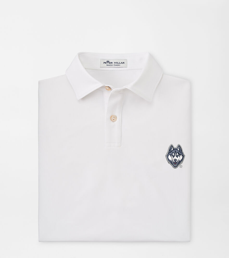 UConn Huskies Solid Youth Performance Jersey Polo image number 1