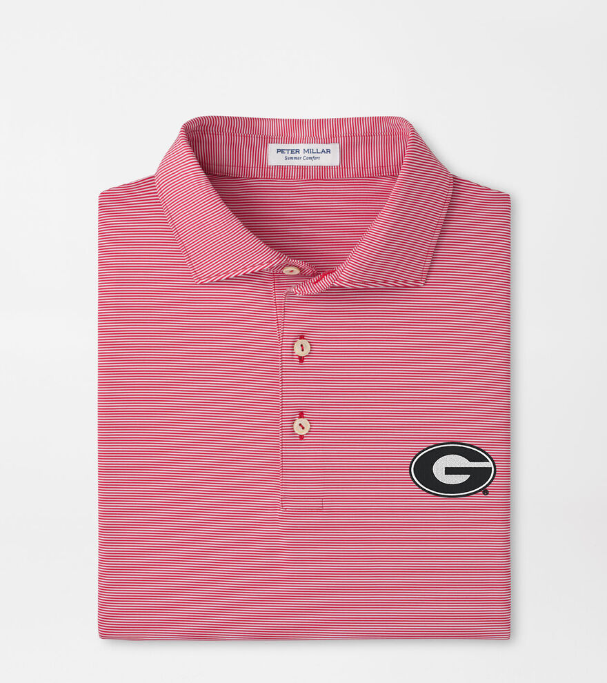 Georgia Jubilee Stripe Performance Polo image number 1