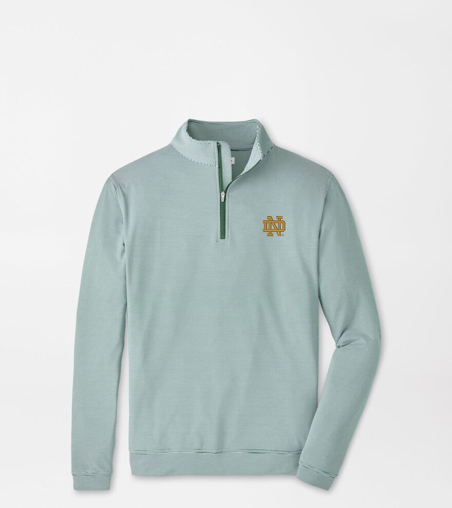 Notre Dame Perth Sugar Stripe Performance Quarter-Zip image number 1