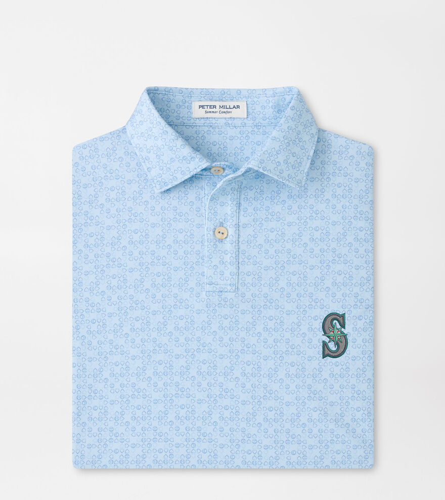 Seattle Mariners Bases Loaded Youth Performance Jersey Polo image number 1