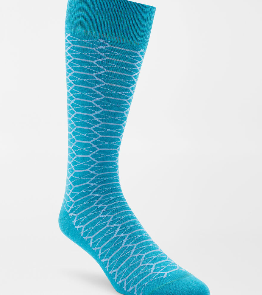 Chainlink Argyle Crew Sock image number 1