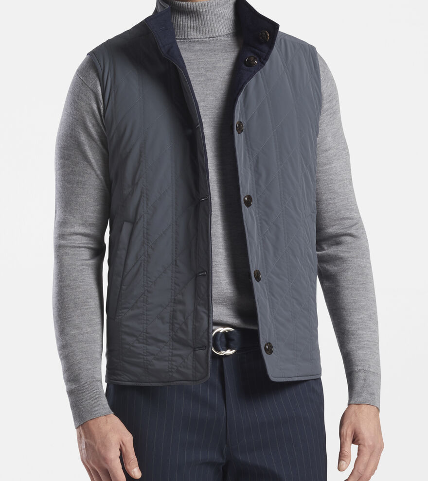 Stealth Cashmere Reversible Vest image number 4