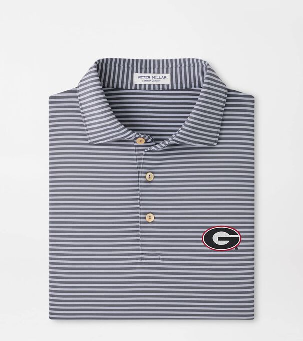 Georgia Tiebreaker Performance Jersey Stripe Polo