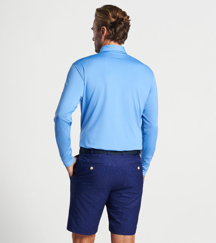 Solid Stretch Jersey Long Sleeve Polo image number 3