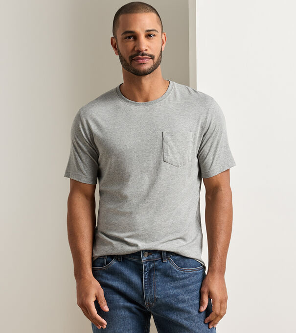 Crown Comfort Heathered Short-Sleeve Pocket Tee - Alternate Image 1