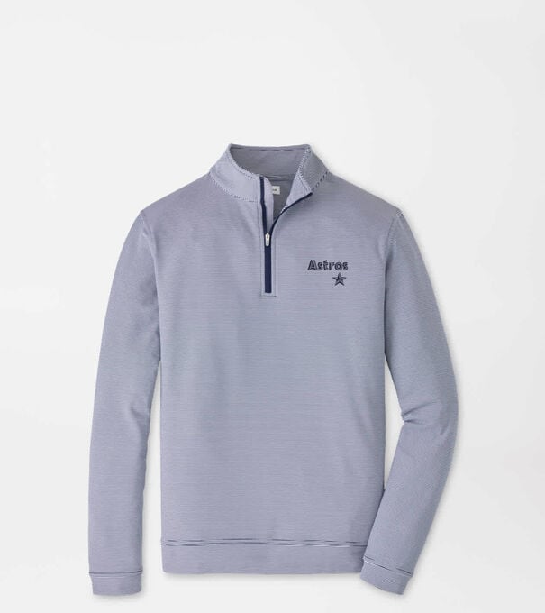 Cooperstown Houston Astros Perth Sugar Stripe Performance Quarter-Zip