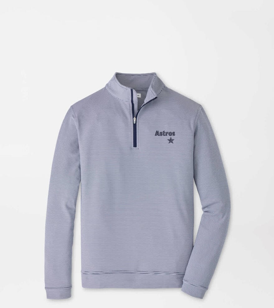 Cooperstown Houston Astros Perth Sugar Stripe Performance Quarter-Zip
