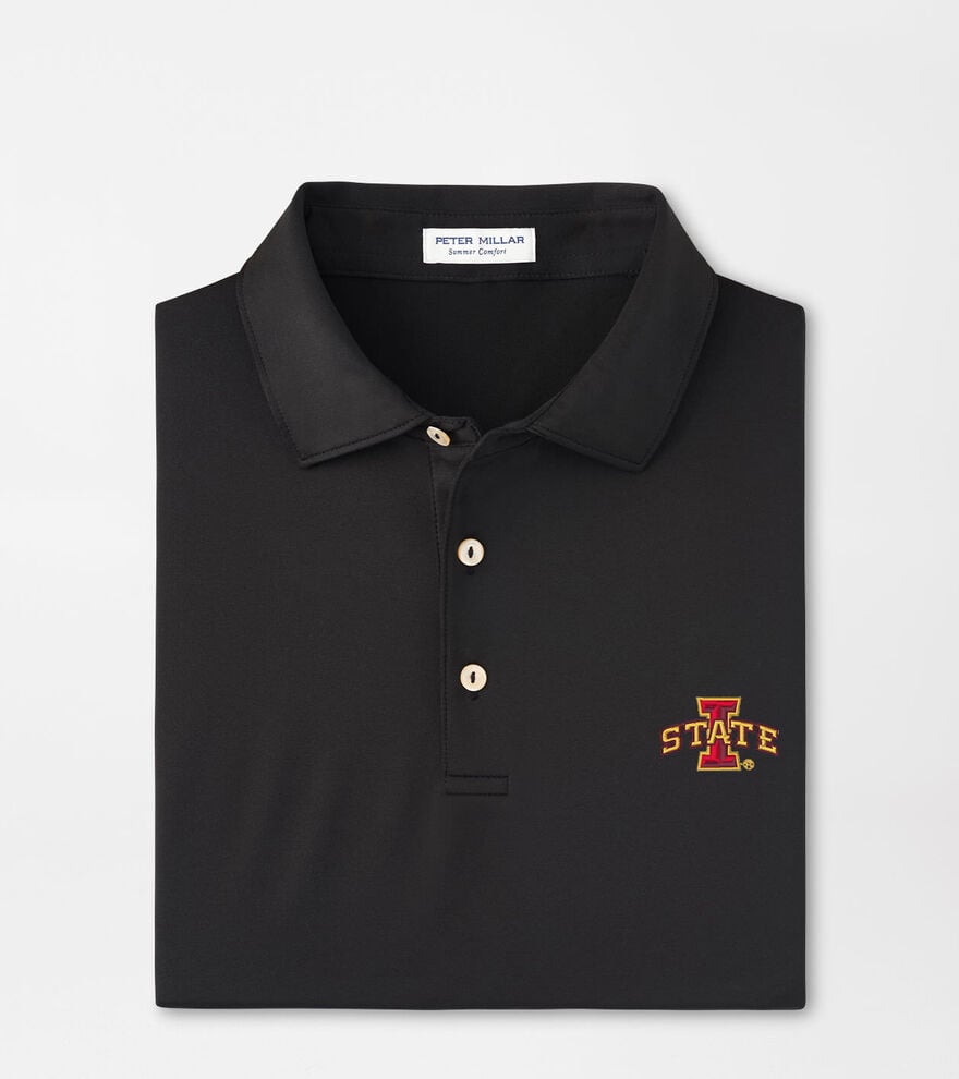 Iowa State Solid Performance Jersey Polo image number 1