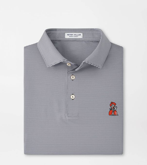 Oklahoma State Pistol Pete Jubilee Stripe Performance Polo