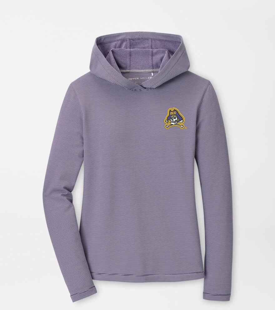East Carolina University Women's Pine Sugar Stripe Performance Hoodie image number 1