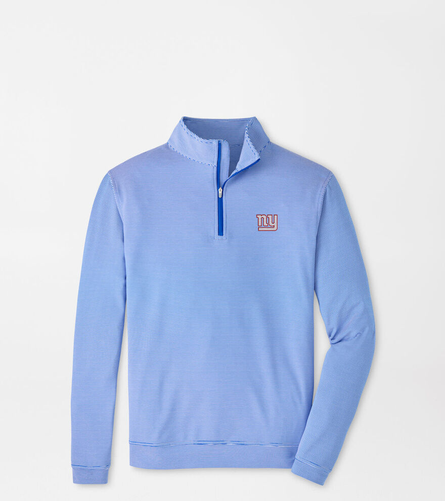 New York Giants Perth Sugar Stripe Performance Quarter-Zip