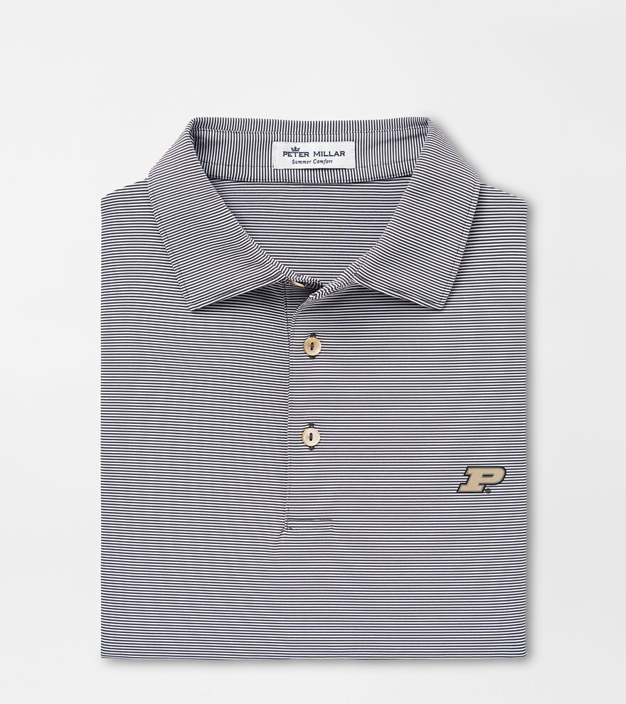 Purdue Jubilee Stripe Performance Polo image number 1