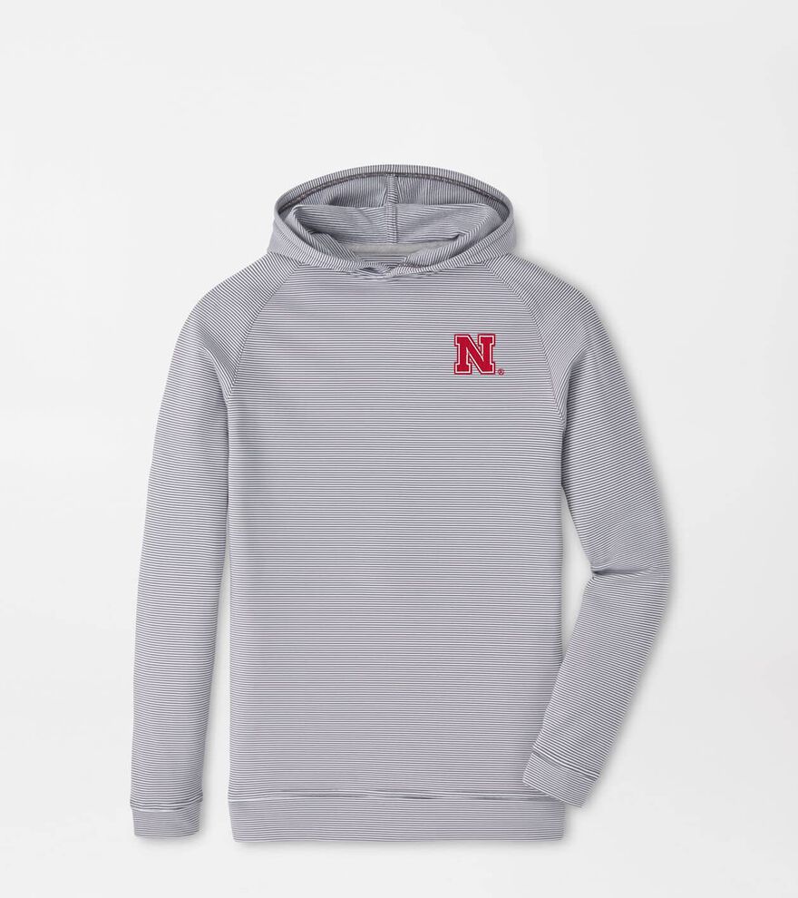 Nebraska Pine Youth Sugar Stripe Performance Hoodie