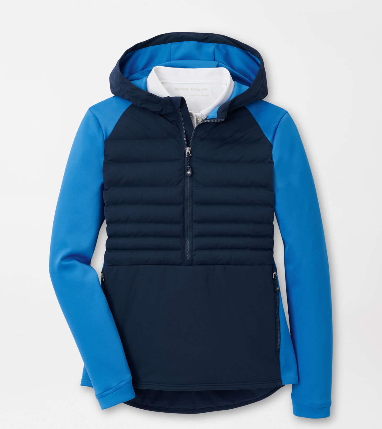 Peter Millar Women s Hooded Merge Jacket Color Navy Abaco Blue Size Xs