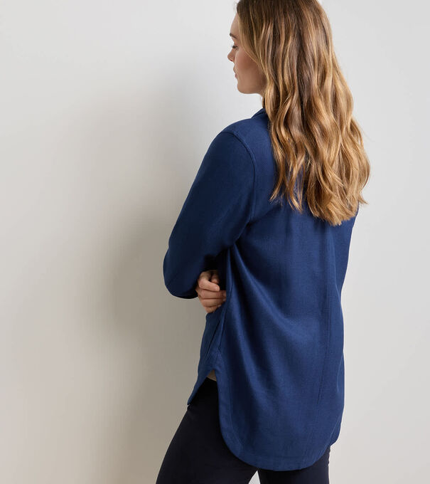 Annemaire Linen-Blend Chore Coat - Alternate Image 1