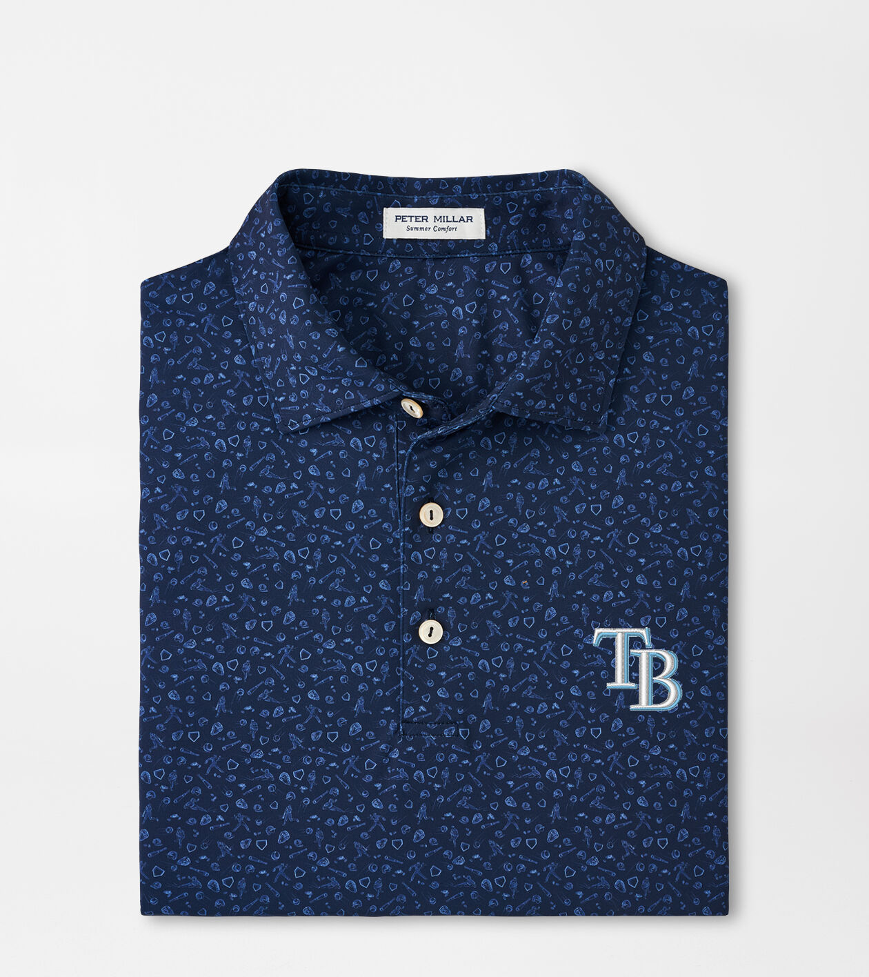 Tampa Bay Rays Batter Up Performance Jersey Polo Men s MLB Apparel Peter Millar