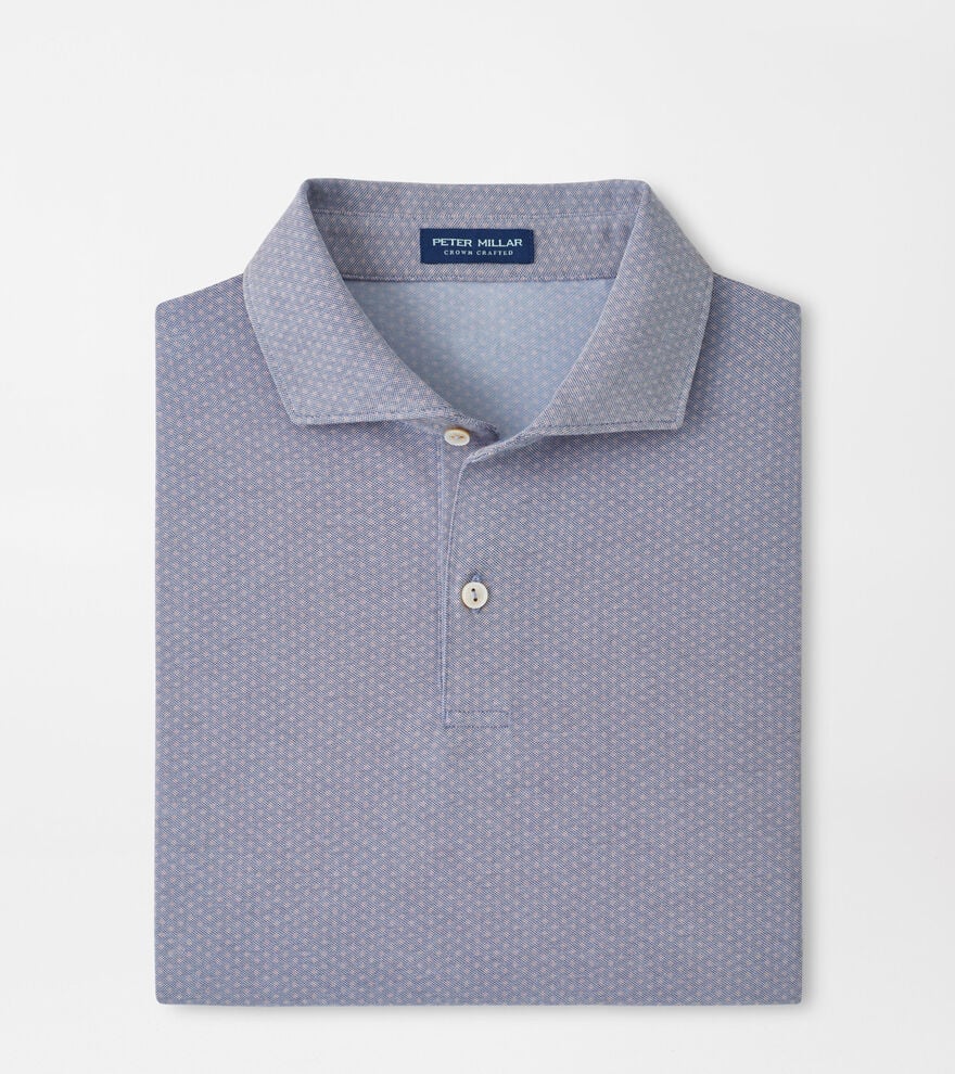 Albatross Diamond Cotton-Blend Piqu&eacute; Polo image number 1