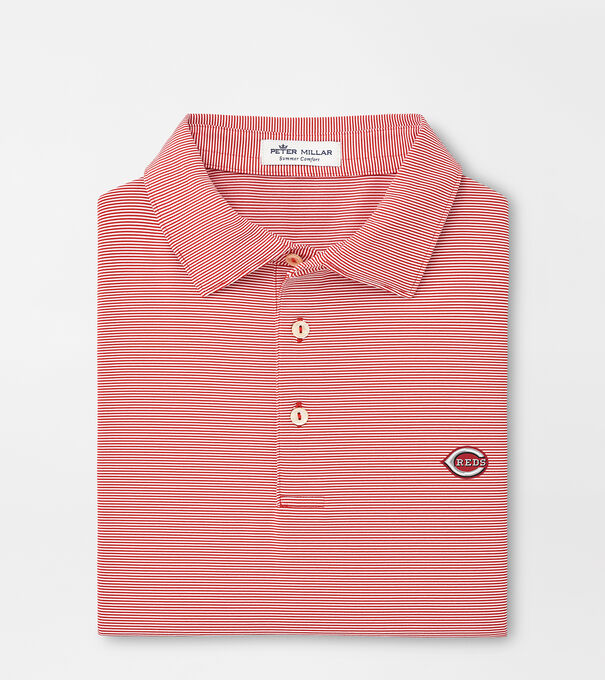 Cincinnati Reds Jubilee Stripe Performance Polo