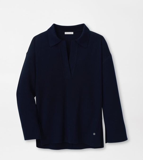 Mirage Interlock Popover Sweater