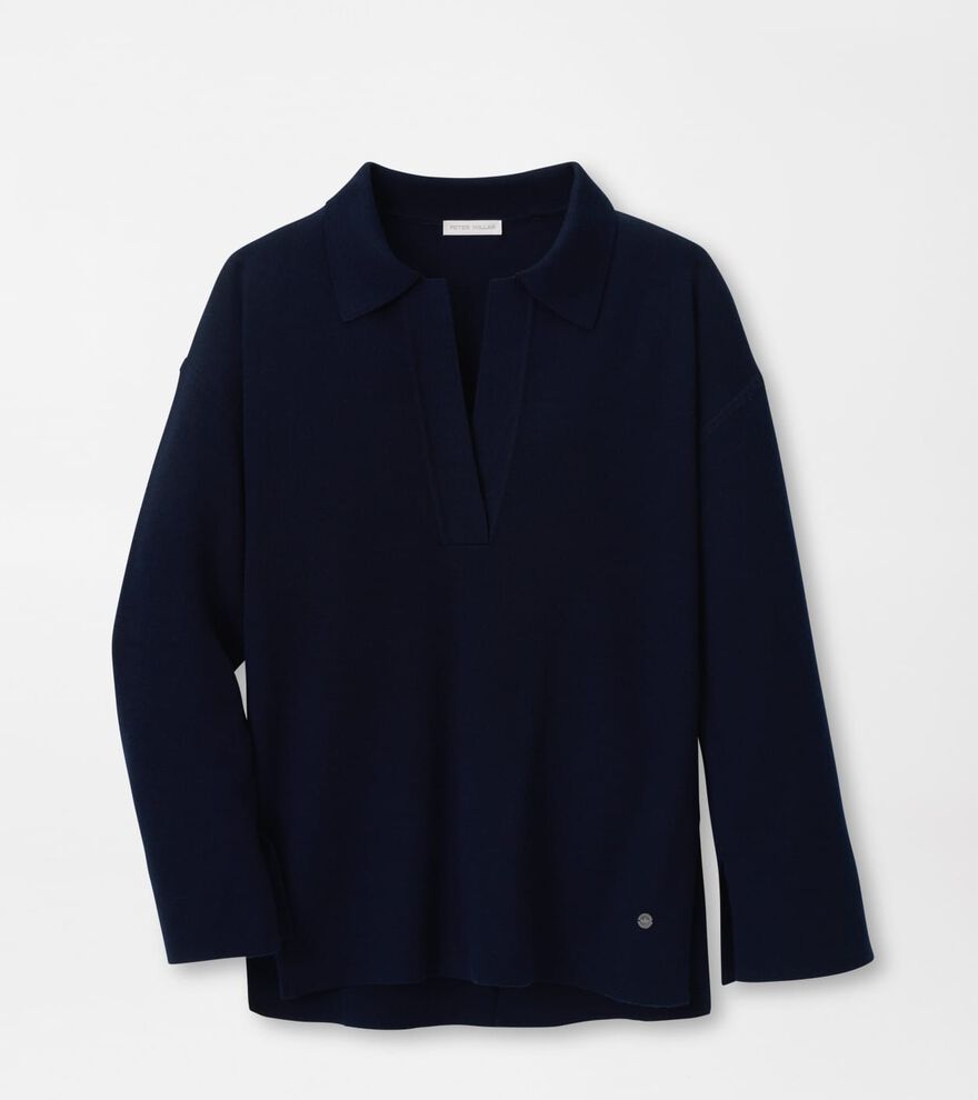 Mirage Interlock Popover Sweater image number 1