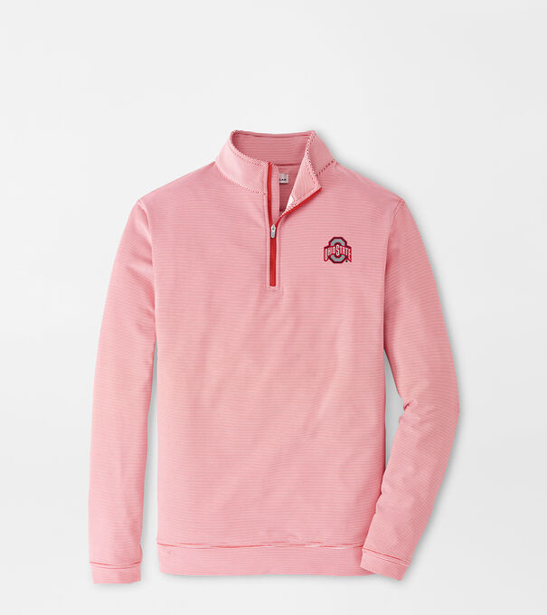 Ohio State Perth Sugar Stripe Performance Quarter-Zip