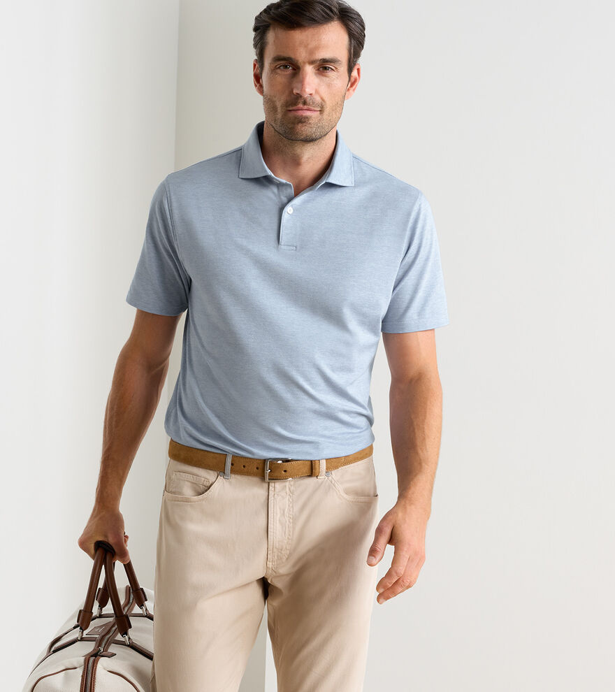 Excursionist Flex Herringbone Knit Polo image number 2