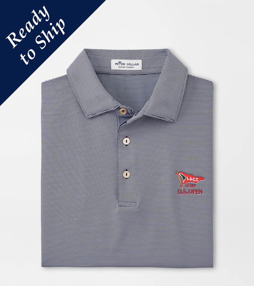 123rd U.S. Open Jubilee Stripe Performance Polo image number 1