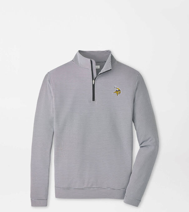 Minnesota Vikings Perth Sugar Stripe Performance Quarter-Zip