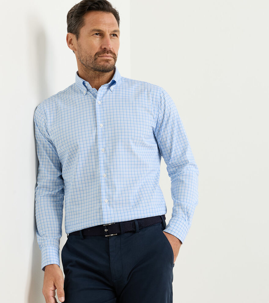 Calvin Crown Lite Cotton-Stretch Sport Shirt image number 2