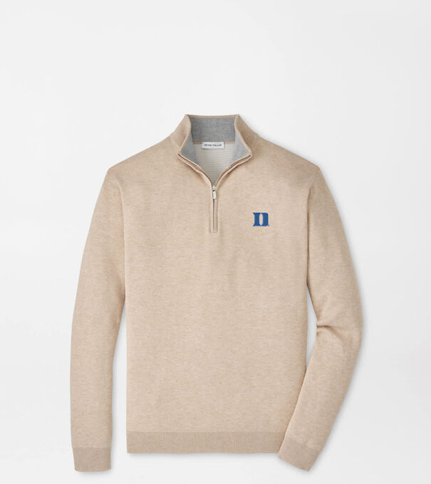 Duke University Coolspun Lite Cotton Quarter-Zip Sweater