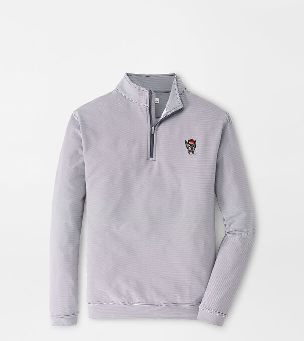 NC State Wolfpack Perth Mini-Stripe Performance Pullover
