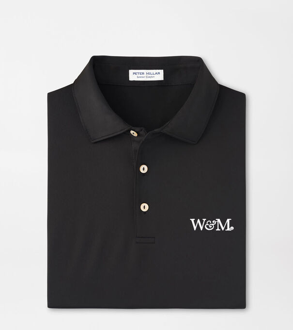 William & Mary Solid Performance Jersey Polo