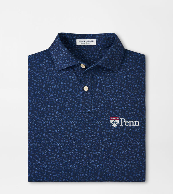 UPenn Batter Up Youth Performance Jersey Polo