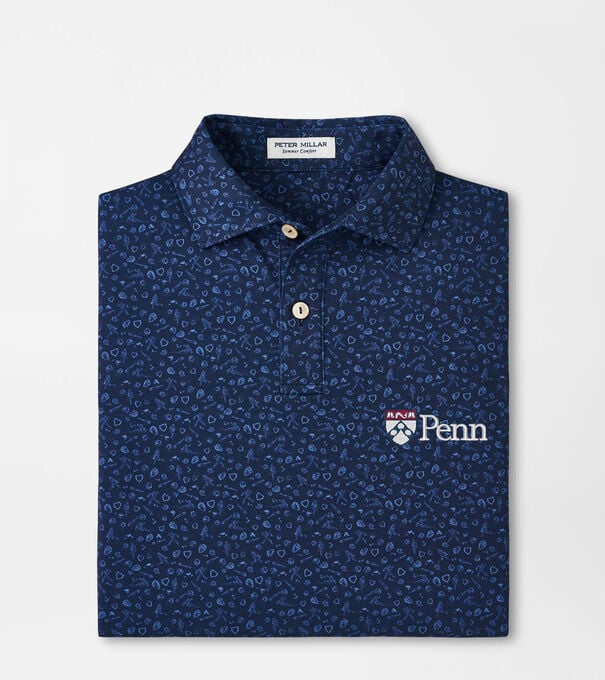 UPenn Batter Up Youth Performance Jersey Polo