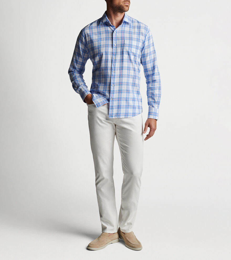 Menlo Cotton Sport Shirt Men's Sport Shirts Peter Millar