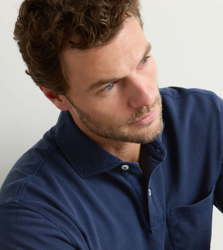 Everyday Piqu&eacute; Long Sleeve Polo - Alternate Image 3