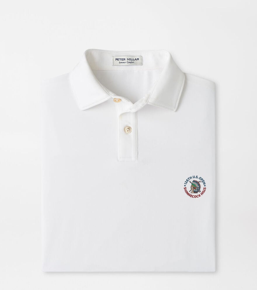 126th U.S. Open Solid Youth Performance Jersey Polo image number 1