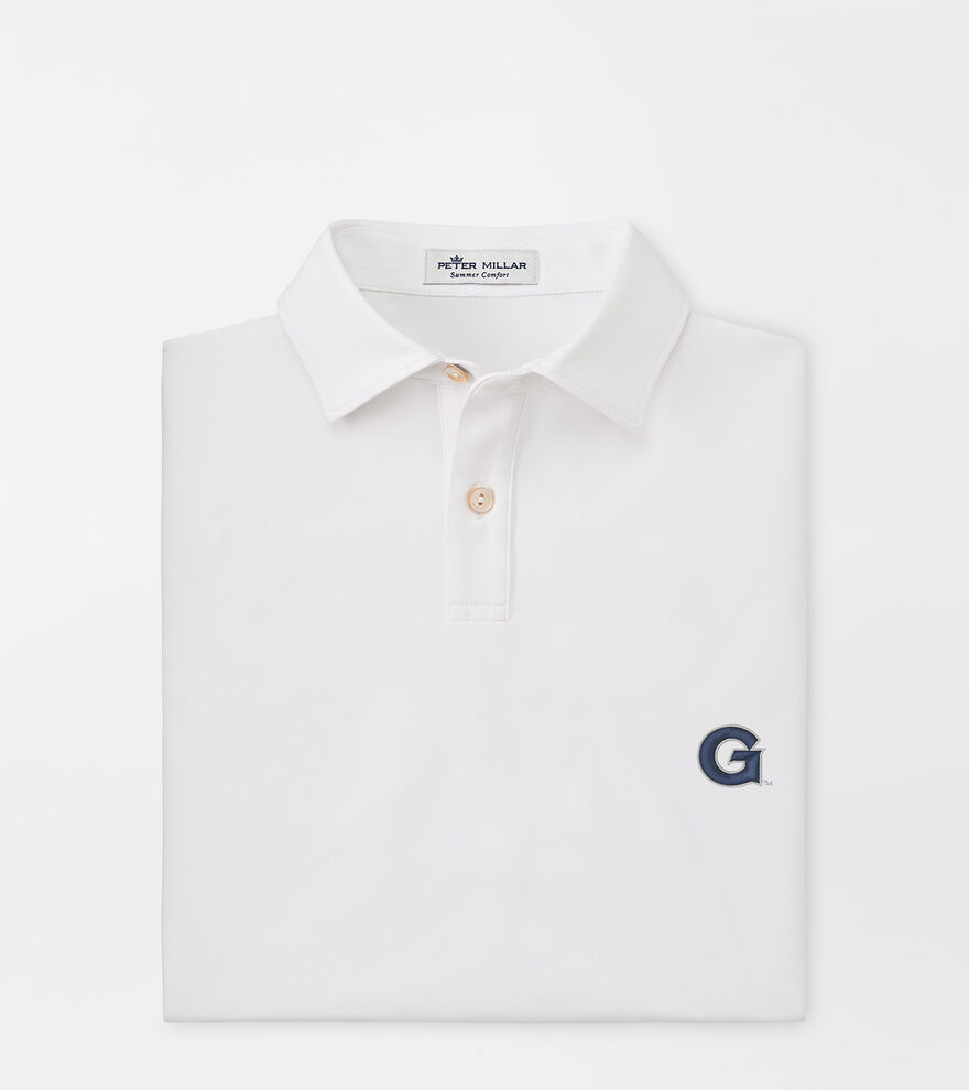 Georgetown Youth Solid Performance Jersey Polo image number 1