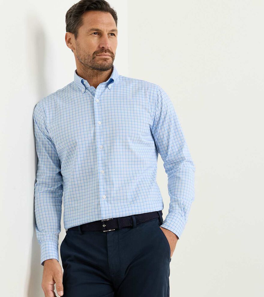 Calvin Crown Lite Cotton-Stretch Sport Shirt image number 3